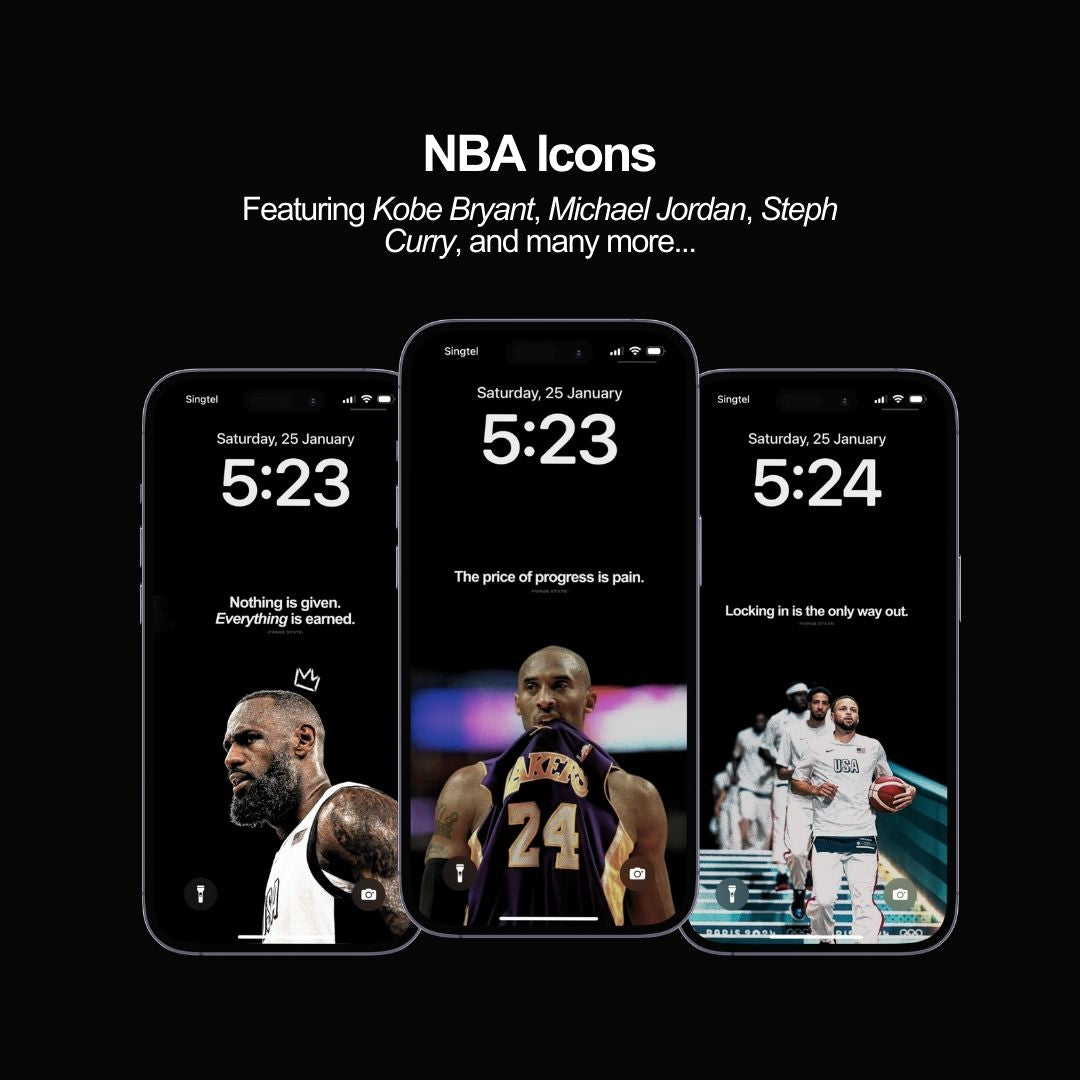 ICONS - NBA Aesthetic Wallpaper Pack