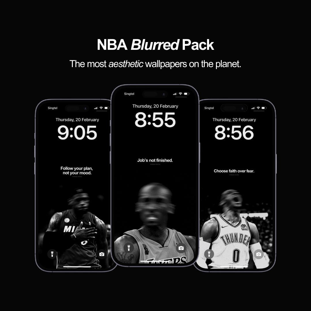 BLURRED - NBA Aesthetic Wallpaper Pack